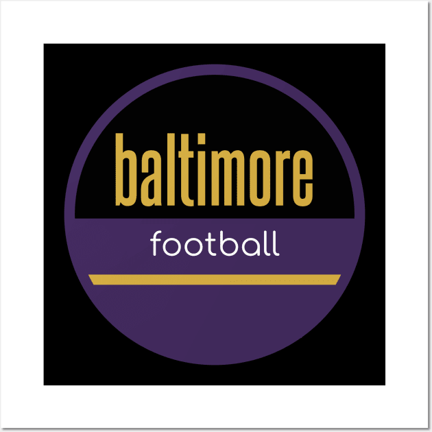 baltimore ravens football Wall Art by BVHstudio